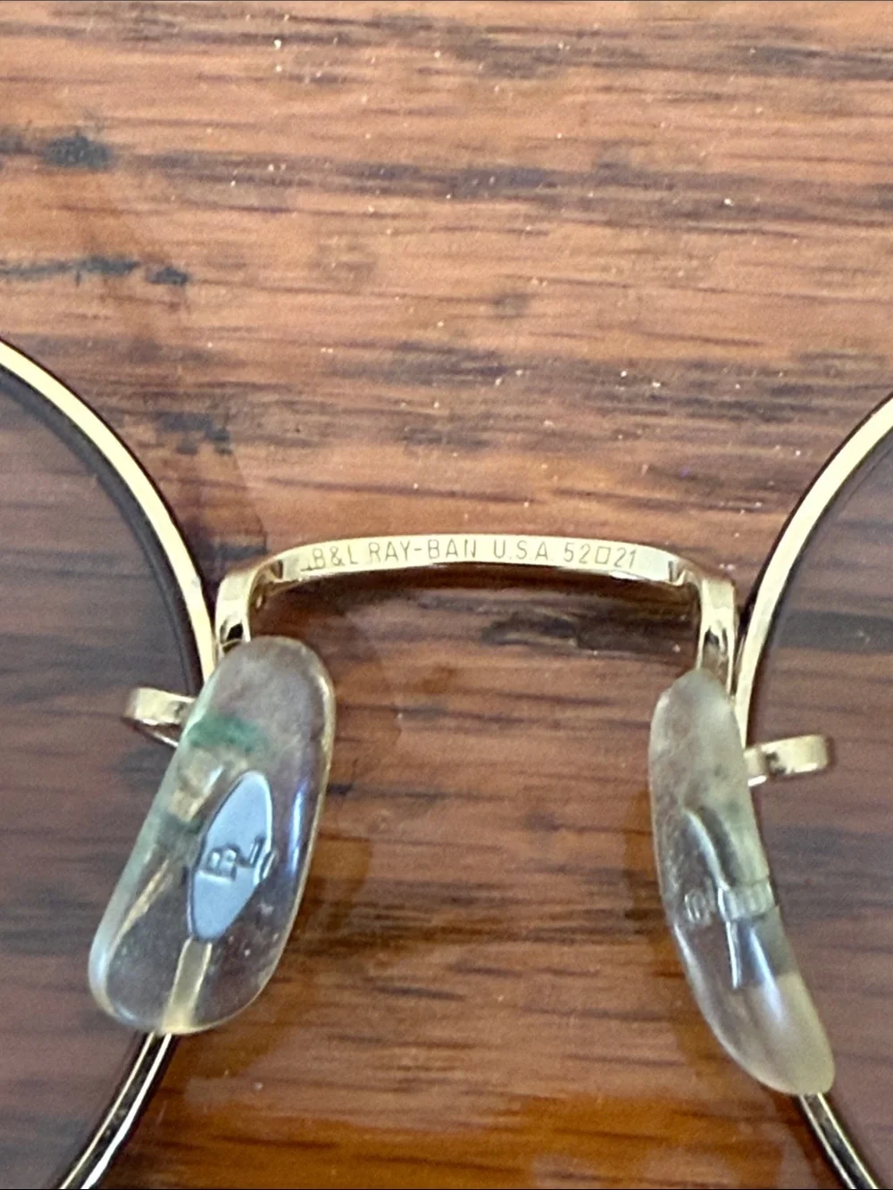 Vintage 80s B&L Ray-Ban Round Tortuga Gold Sunglasses 52-21 USA w/ Case